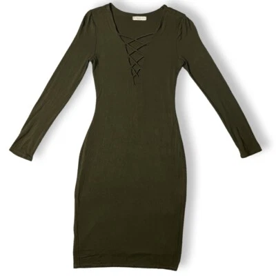 WASABI MINT  Body Con Knee Length Dress - Size Medium - Image 1 of 2