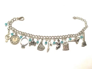 Cenerentola Bracciale Scarpetta Carrozza Topini Cinderella Metallo Nichel Free - Picture 1 of 1