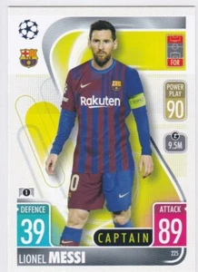 LIONEL MESSI 2021 Topps Match Attax UCL Soccer Fubol Card CAPTAIN FC BARCELONA - Picture 1 of 2