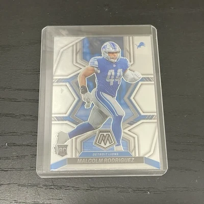 Malcolm Rodriguez 2022 Panini Mosaic Rookie Card RC No. 400 Lions Base - Image 1 of 3