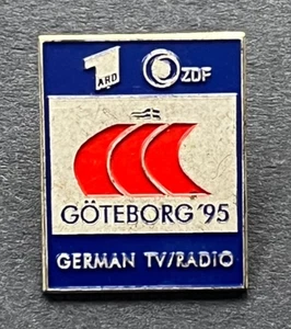 ARD ZDF GERMANY GOTEBORG 95 Pin Badge TV Broadcaster Staff Badge - Picture 1 of 2