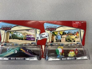 2008 Disney Pixar CARS Movie Moments Value 2 Pack Flo Ramone Ferrari Fans NIB - Picture 1 of 10