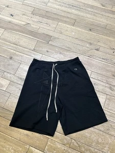 Pantalones cortos de malla Rick Owens X Champion talla L - negros - Imagen 1 de 9