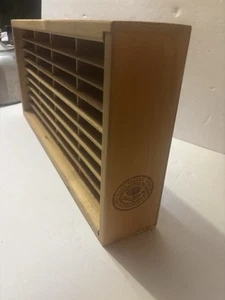 Napa Valley Box Company 36 Slot Cassette Tape Storage Box Cases Rack Holder Wood - Imagen 1 de 5