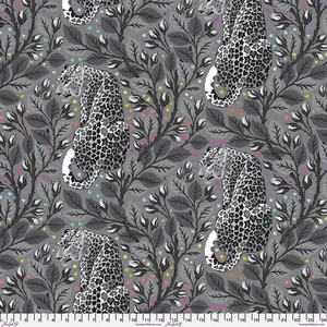 Marca de nacimiento Tula rosa gris leopardo Minky BT yarda X 58 pulgadas Free Spirit - Imagen 1 de 1