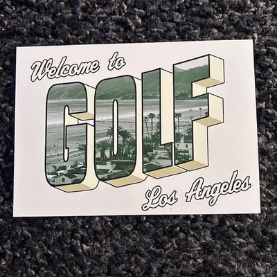 TYLER, THE CREATOR  "Welcome to GOLF" CHROMAKOPIA postcard PROMO ONLY RARE OOP - Image 1 of 2