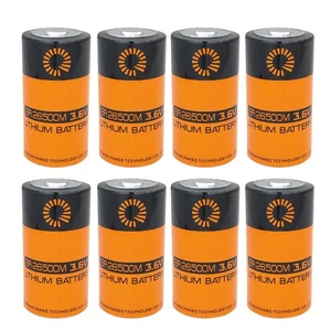 8pcs 3.6V ER26500M Battery 6000mAh Without Plug for Water Meter Gas Flow Meter - Picture 1 of 8