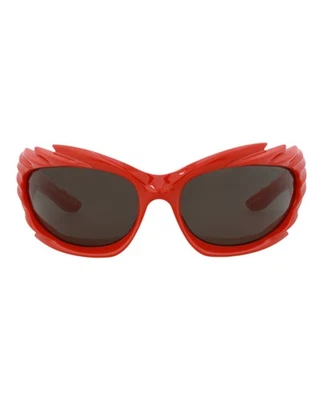 Balenciaga Unisex Shield/Wrap Red Red Grey Fashion Designer Eyewear - Image 1 of 4