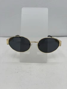 Retro Oval Gold Frame sunglasses - Picture 1 of 4