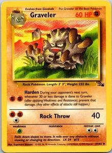 Graveler Uncommon Fossil 37/62 MP - Picture 1 of 2