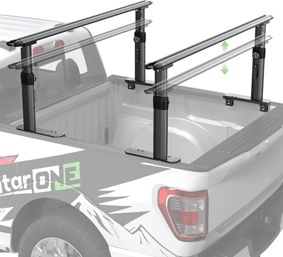 Escalera ajustable de aluminio para camioneta Ford F150/Ram 1500/Silverado, 600 lb Foto 1 de 4