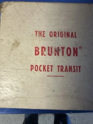 The Original Brunton Pocket Transit Vintage Nunca Usado F-2000 - Imagem 1 de 3