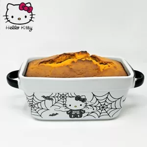 HELLO KITTY Scheletro Pagnotta Ragno Halloween Piatto da Forno Pagnotta - Ragnatele - Foto 1 di 4