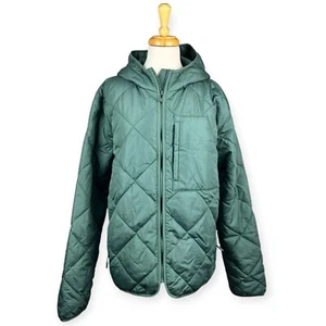All In Motion Mens Quilted Jacket Zip-Up Winter Hooded Wind-Resistant Size Large - Picture 1 of 20