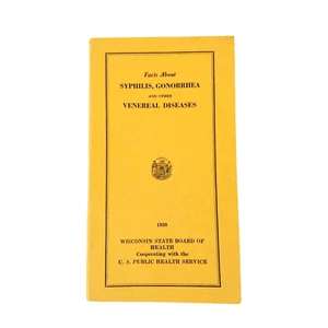 1938 Fakten über Syphilis Gonorrhoe und andere Geschlechtskrankheiten Broschüre Booklet - Bild 1 von 4