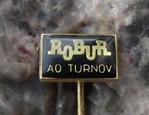 Vintage ROBUR East German DDR Truck Firm Repair Centre Turnov Czech Pin Badge - Picture 1 of 2