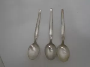 Vintage BSF 90 Platura Silver Plated Flatware 3 spoons 6 3/4" Long - Picture 1 of 5