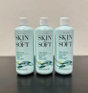 Loción corporal original Avon Skin So Soft 11,8 oz. Pack de 3 - Imagen 1 de 6