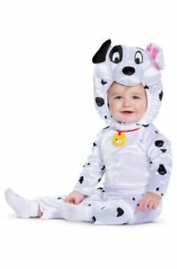 Toddler Disney 101 Dalmatians Hooded Dog Puppy Cute Costume 12/18 mo 2T 3T 4T