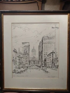 Artist Dean Avery Signed Numbered 7/50 East 35th Street NY City Murray Hill - Picture 1 of 9