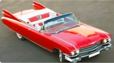 Cadillac Eldorado Classic12Custom Built1959Model1967Race18Car1:24Carousel RED - Image 1 of 4