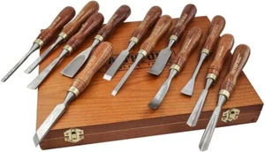 Juego de cinceles para tallar madera Faithfull en estuche 12 piezas FAIWCSET12F - Imagen 1 de 8