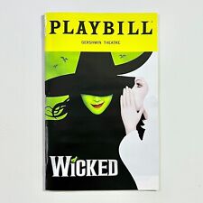 Wicked Playbill - Gershwin Theatre - July 2022