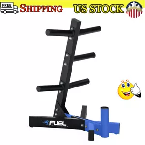 Olympic Weight Plate Tree Dumbbell Rack Storage Heavy Duty Weight Rack Stand Gym - Picture 1 of 6