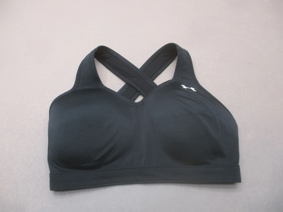 Sujetador deportivo Under Armour talla S para mujer forrado en negro inalámbrico con espalda cruzada 8M Foto 1 de 4