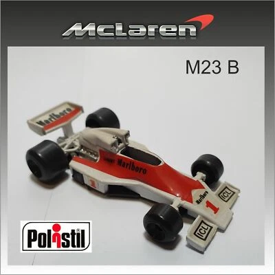 MCLAREN M23 B POLISTIL RJ56 SCALA SENZA SCATOLA (C275) - Immagine 1 di 4