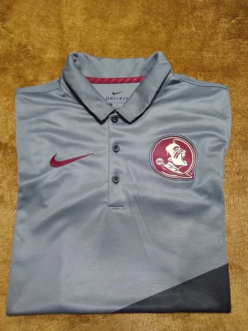 Nike FSU Polo Golf Shirt Florida State Seminoles Small Dri-Fit NCAA University Cover