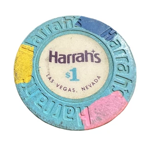 Harrahs Casino Chip Las Vegas Nevada Gambling Token 1992 Poker Chip - Picture 1 of 6