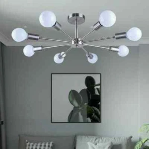 Mid Century Style Sputnik Chandelier 8 Arms Pendant Ceiling Lighting Fixtures - Picture 1 of 6