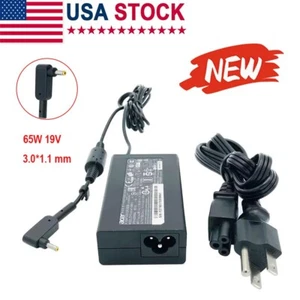 65W 19V Genuine Adapter For Acer Chromebook CB3-532 CB3-531 C720-2848 3.0×1.1mm - Picture 1 of 9