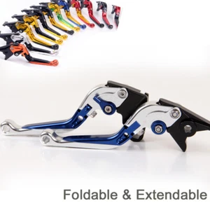 Palancas de embrague de freno extensibles plegables para Yamaha YZF R125 14-20 MT125 PLATEADAS - Imagen 1 de 8