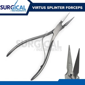 Virtus Splinter Forceps 6" Straight Serrated Surgical & Veterinary German Grade - Picture 1 of 7