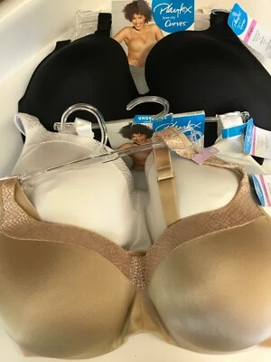 Platex LM Curves Bra $22 OFF Size 38, 40, 44, 46 C-DDD Cup # US4823 Ret $42.00 - Image 1 of 4