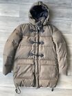 EMPORIO ARMANI BROWN DOWN PADDED WOOL JACKET COAT PARKA 6Z1L75 - M 48 - NEW TAGS
