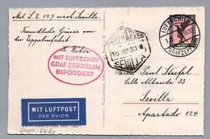 DR Zeppelin Spanien Fahrt 1930 nach Sevilla - Bild 1 von 2