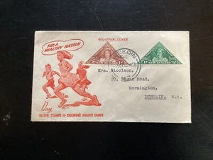 NZ 1943 Health FDC, Health Federation Brand, Dunedin CDS Pmk (HC51) - Picture 1 of 2