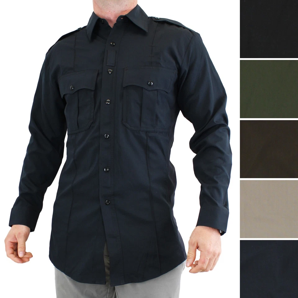 5.11 Tactical Shirt, Men's Stryke Ripstop Long Sleeve Zipper Flex-Tac Shirt - Image 1 of 4