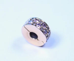 Pandora Oro Rosa Transparente Pavé Clip Dije 781817CZ - Imagen 1 de 1