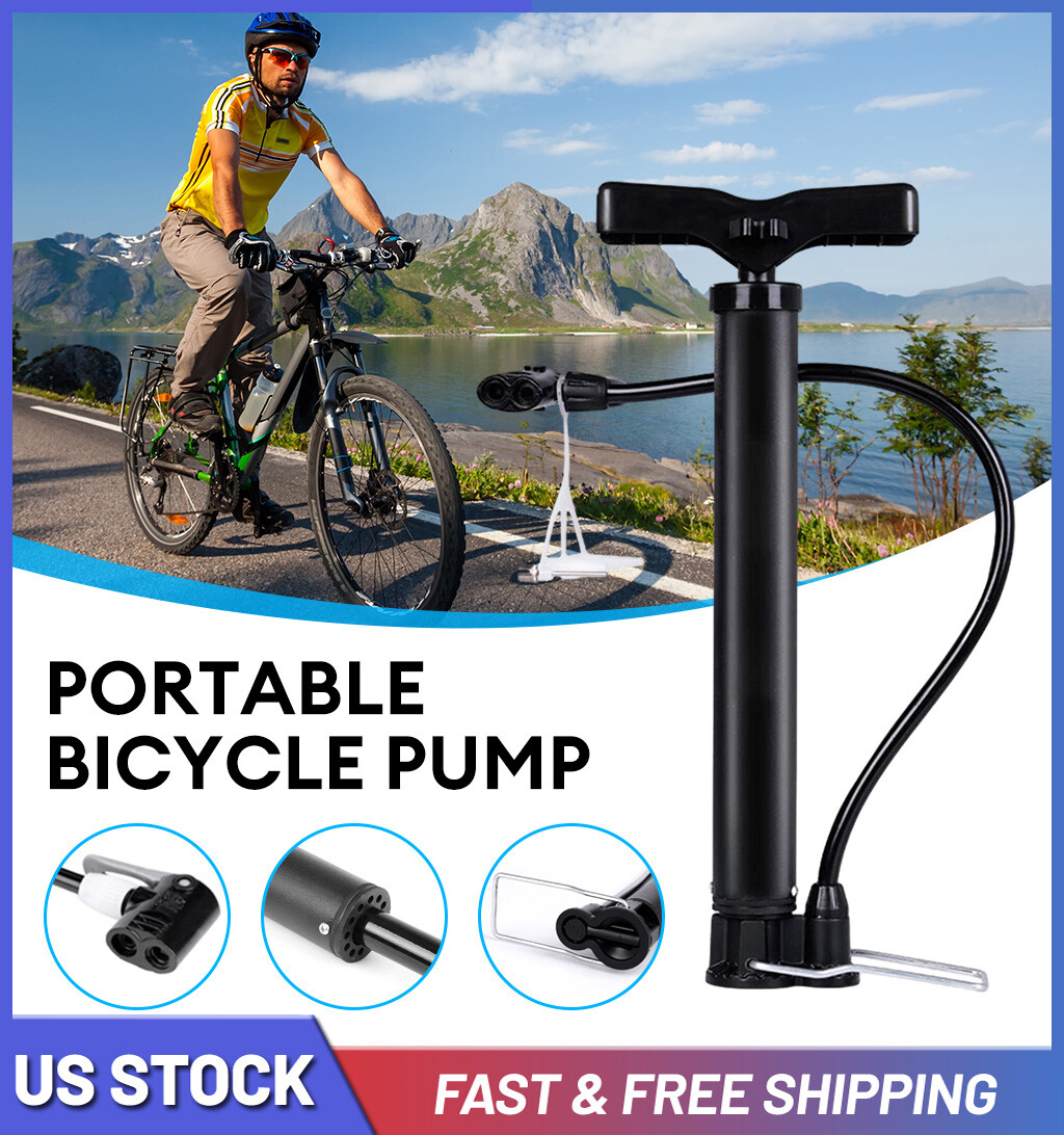 Inflador Electrico Bicicleta, Bomba De Pie Portu00e1til Para Suelo