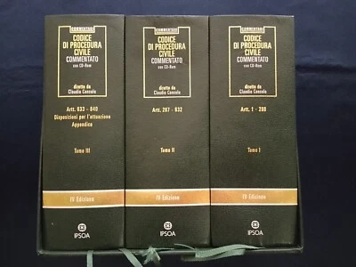 ''CODICE DI PROCEDURA CIVILE '' COMMENTATO  CON  CD-ROM, III TOMI  IV EDIZIONE - Immagine 1 di 4