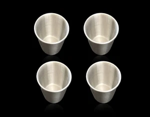 2,5 oz tazze per salsa in acciaio inox, tazza per salsa Ramekin, singola - Foto 1 di 12