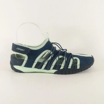 JSport by Jambu Newbury Womens 7M Navy Blue And Pale Green Water Shoes  - Image 1 of 4