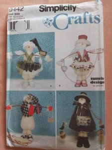 Simplicity 9442 Sunrise Designs 26" patrón Snow People de Jana Beus - Imagen 1 de 2