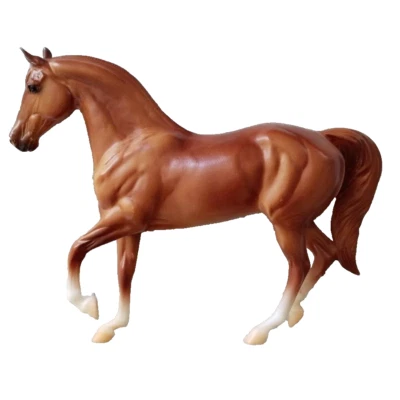 BREYER MOULDING CO. VTG 70'S BROWN STALLION HORSE FIGURINE 6 3/4" TALL - Image 1 of 4