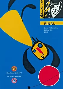 1999 Champions League Final Man Utd Programme POSTER - Picture 1 of 1