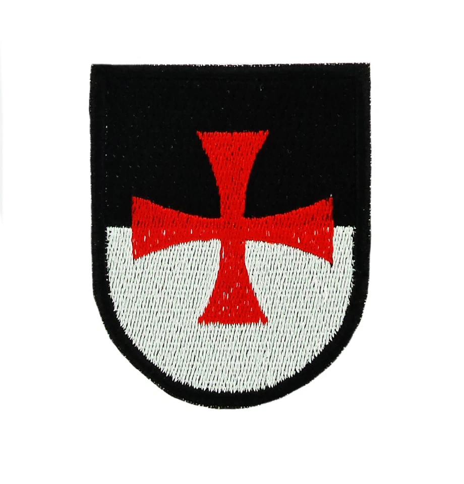Patch toppe toppa ricamata morale bandiera templare templari crociata